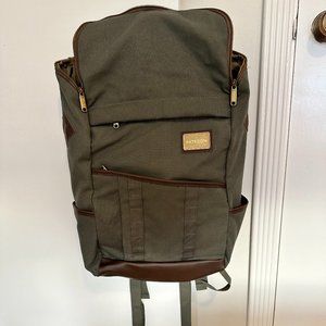 Green laptop backpack